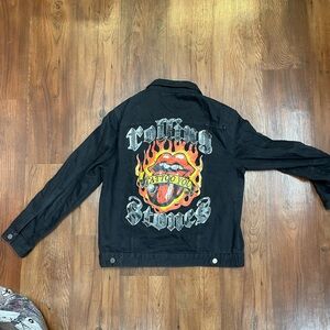 Rolling Stones Black Denim Jacket